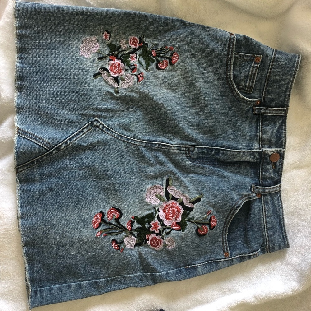 For the republic denim skirts,25